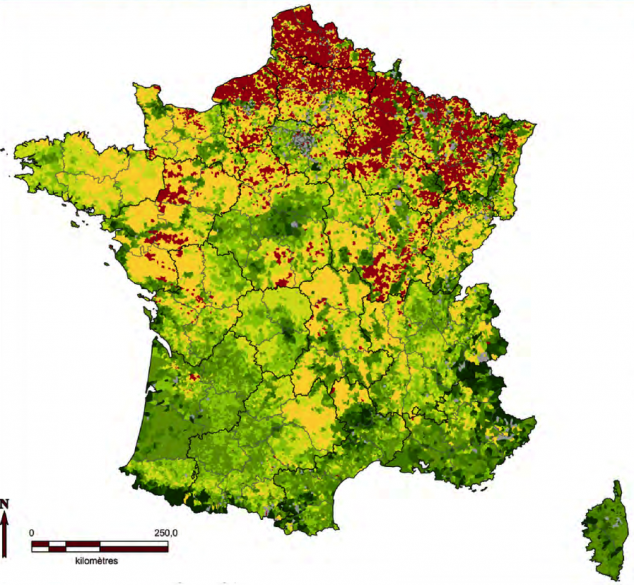 Etat des lieux des infrastructures agroécologiques en France, Solagro®, 2011