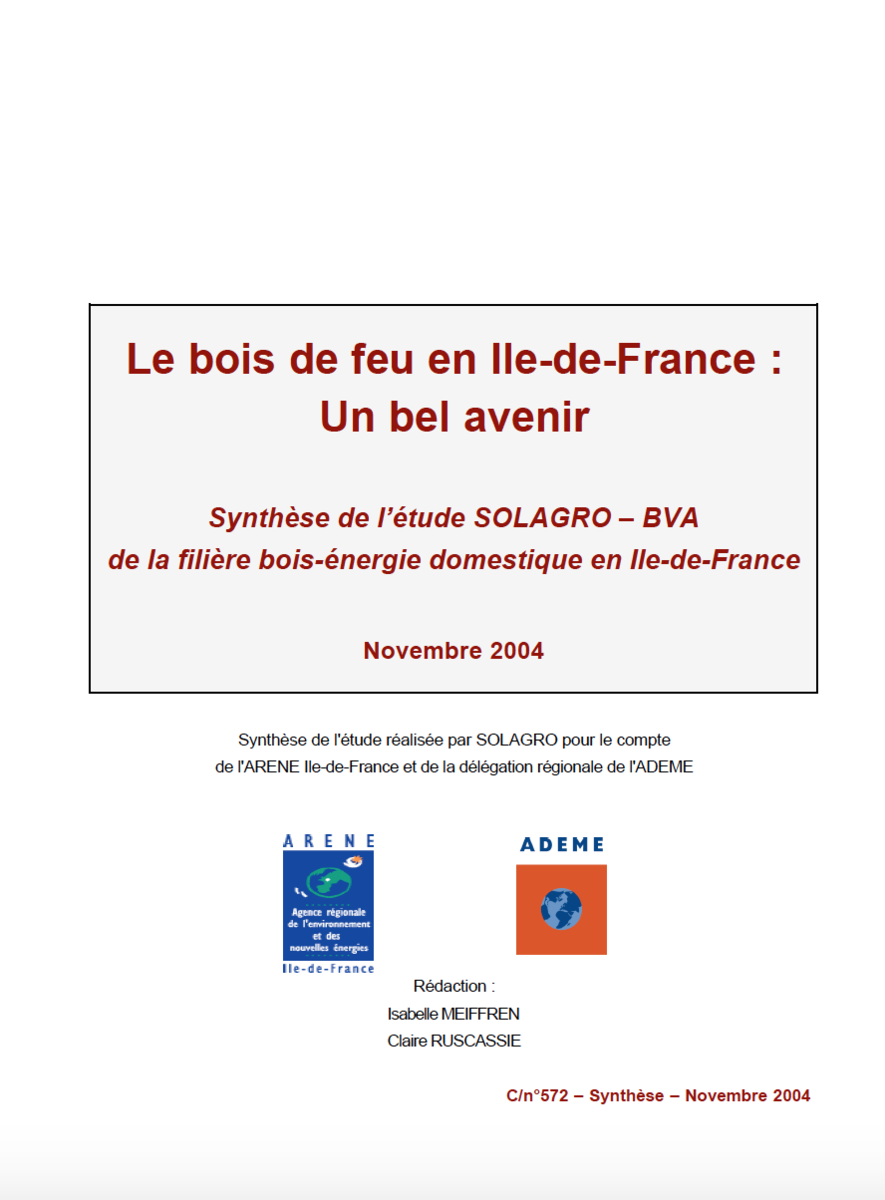 Le bois de feu en Ile de France Solagro