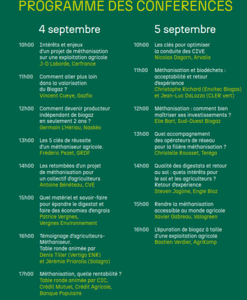 Programme salon innov'agri
